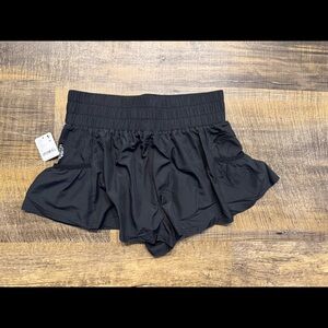 Free People Movement - get your flirt on shorts - black